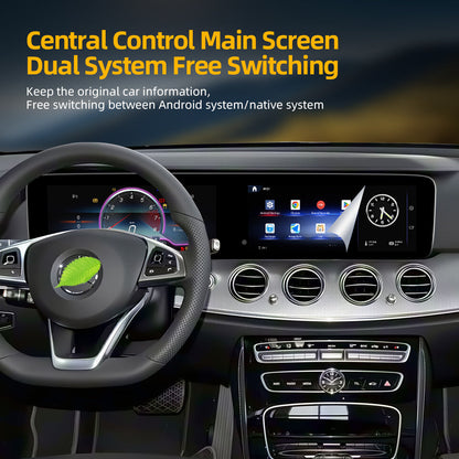 24.6'' For Mercedes-Benz E-Class 2016-2020 Android Screen  Infotainment Navigation System Car Multimedia Touch Screen Head Unit Car Radio + Digital Dashboard Cluster