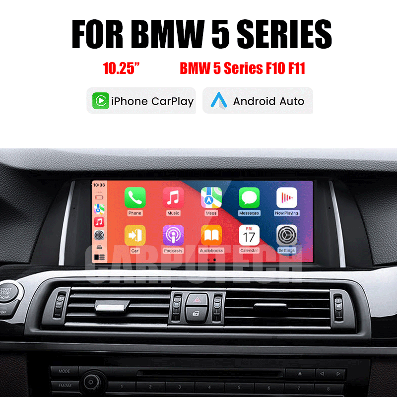 10.25-inch Linux System For BMW 5 Series F10 F11 (2011-2017) | Wireless CarPlay & Android Auto