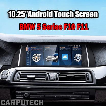 Android 14 10.25 inches For BMW 5 Series F10 F11 2009-2017 GPS Navigation Screen Upgrade ID8 Car Multimedia Center System Touch Screen Head Unit Car Radio GPS