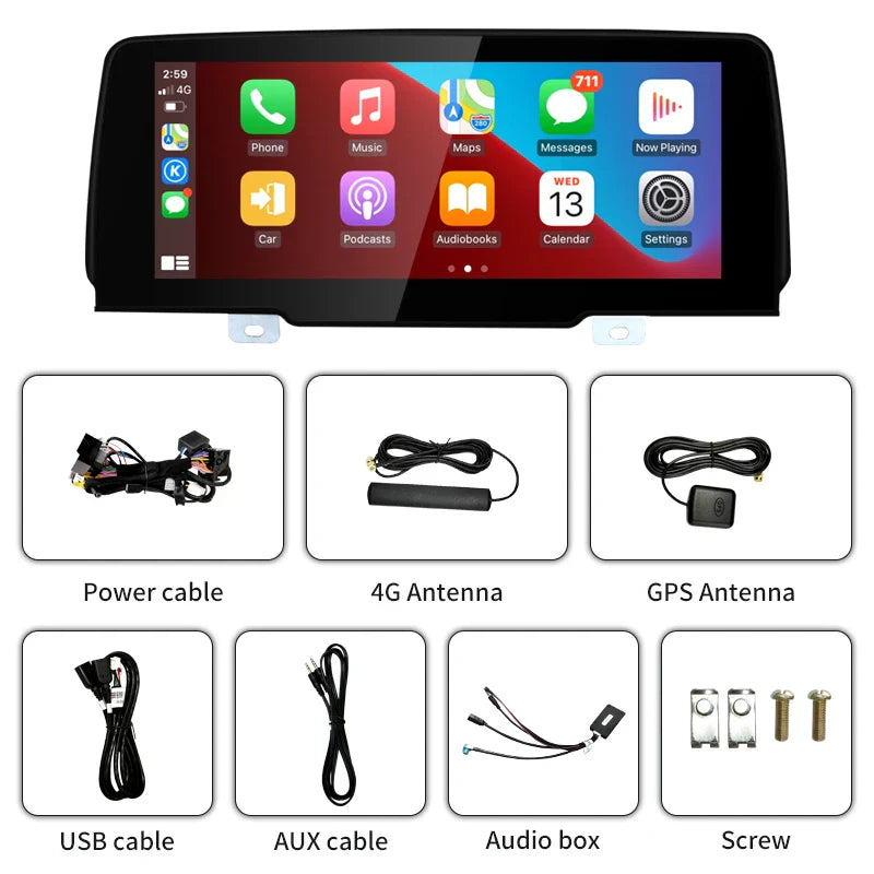 Snapdragon665 10.25" 8 Core Android Auto Apple Carplay For BMW X3 X4 G01 G02 EVO 2018-2022 Car Video Player Multimedia Radio GPS Navigation