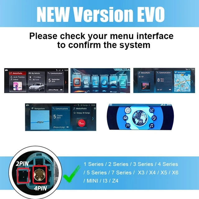 CarPlay MMI Prime Retrofit For BMW NBT/EVO/CIC System 1 2 3 4 5 6 7 Series X1 X3 X4 X5 X6 i8 MINI | Apple Carplay & Android Auto Module