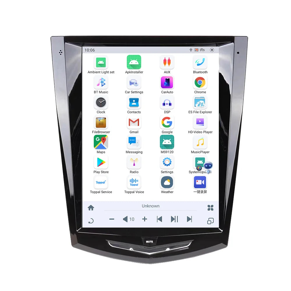 10.5" Qualcomm For Cadillac ATS CTS XTS SRX Escalade 2013-2018 Car Radio Stereo Carplay Upgrade Tesla Style Screen Android Auto GPS Navigation Multimedia Player