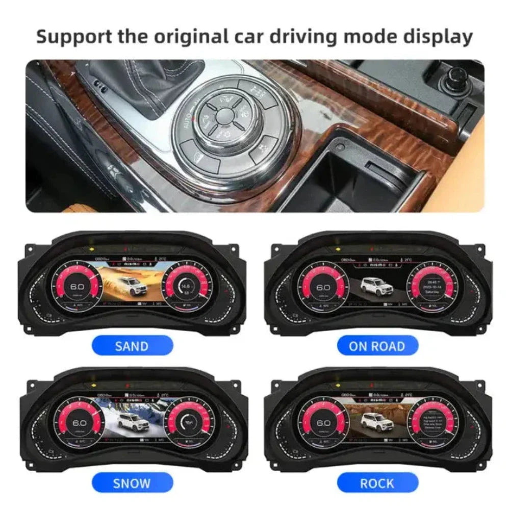 For Nissan Patrol Armada Y62 2010-2023 12.3" LCD Digital Dashboard Cluster Car Panel Speedometer Virtual Cockpit