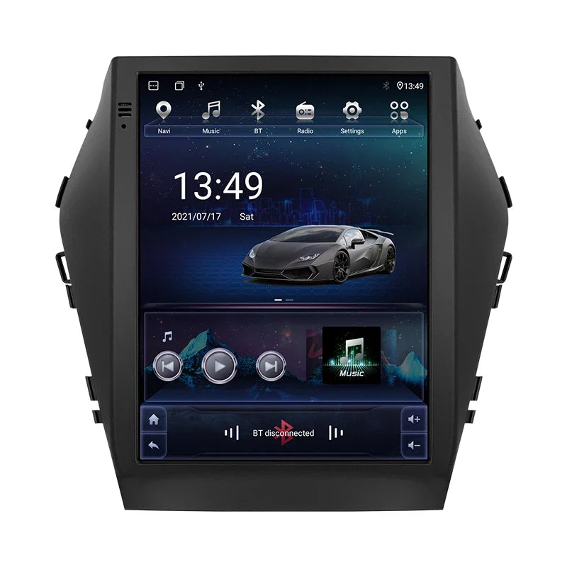 For Hyundai Santa Fe IX45 2014-2017 Car Android 12 Radio Player Multimedia Video GPS Navigation For Tesla Style Vertical Screen