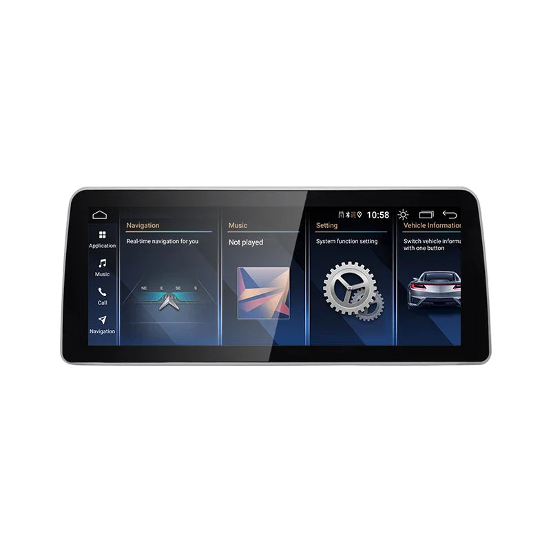 For BMW 3series E90 E91 5series E60 E61 CCC CIC Snapdragon665 12.3inch Touch Screen Wireless CarPlay AUTO Android System Head Unit Radio Android 13