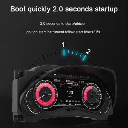 For Nissan Patrol Armada Y62 2010-2023 12.3" LCD Digital Dashboard Cluster Car Panel Speedometer Virtual Cockpit