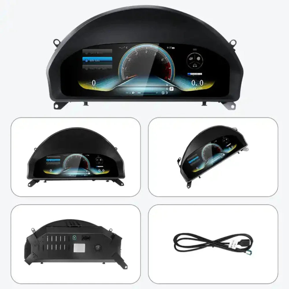 For Mercedes Benz C Class W205/ GLC Class W253 2015-2018 NTG 5.0 12.3" LCD Digital Dashboard Cluster Car Panel Speedometer Virtual Cockpit