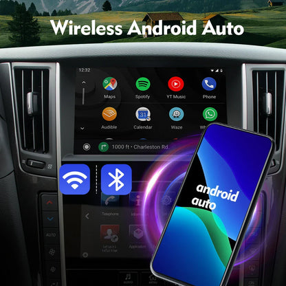 Carputech Wireless For Infiniti Q50 Qx50 Qx60 7'' Carplay Android Auto Interface Wireless Carplay Module