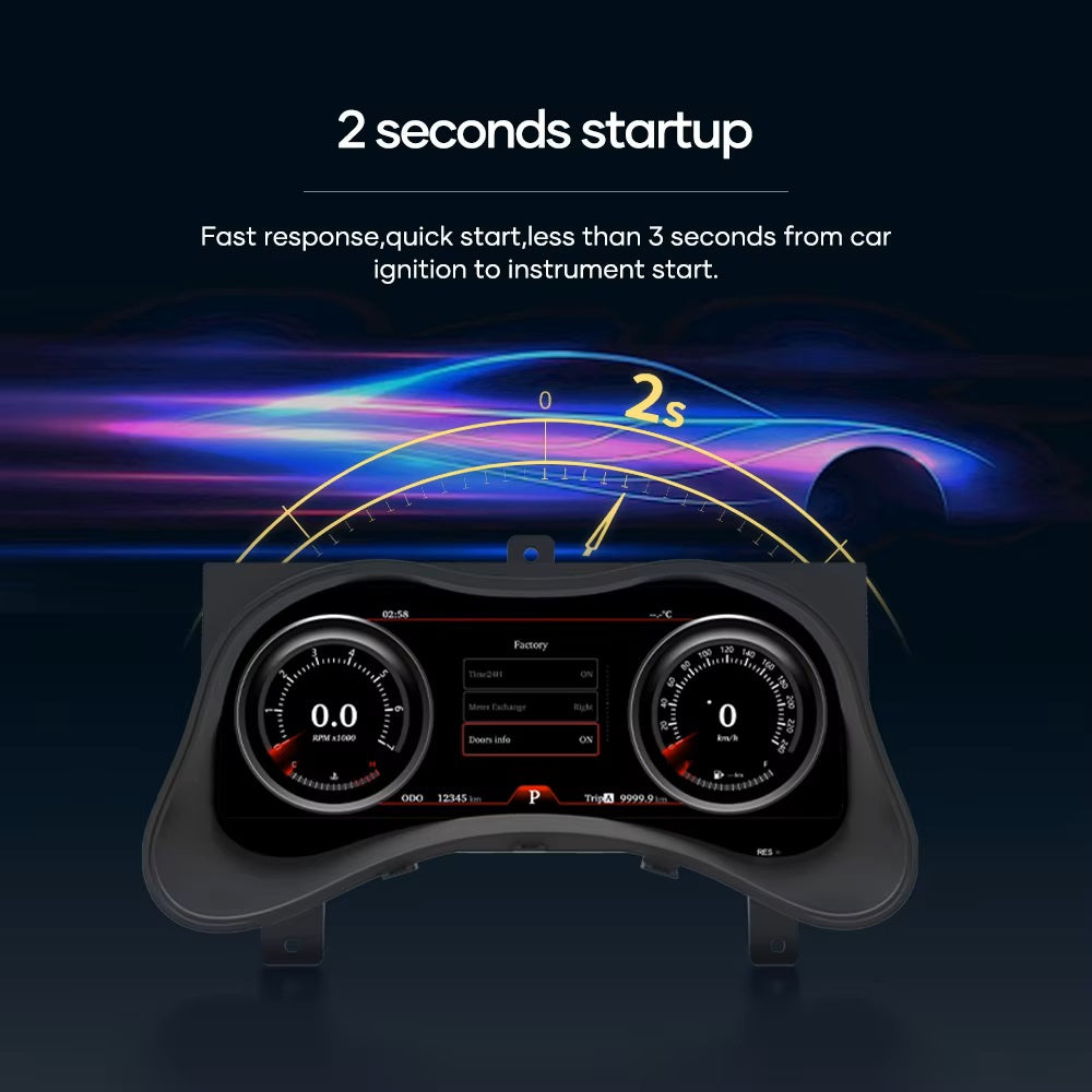 For Infiniti Q70/ QX80 2013-2021 12" LCD Digital Dashboard Cluster Car Panel Speedometer Virtual Cockpit