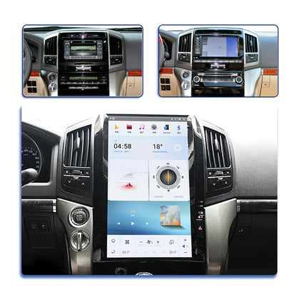 16" Qualcomm For Toyota Land Cruiser 2008-2015 Car Radio Stereo Carplay Upgrade Tesla Style Screen Android Auto GPS Navigation Multimedia Player