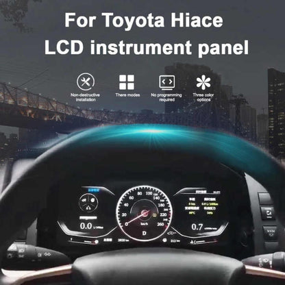 For Toyota Hiace 2019-2022 12.3" LCD Digital Dashboard Cluster Car Panel Speedometer Virtual Cockpit