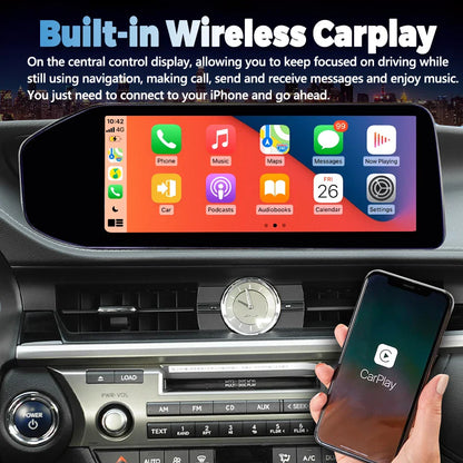 12.3 inch For Lexus ES 2013-2018 Linux Infotainment System Car Multimedia Touch Screen Head Unit Car Radio GPS