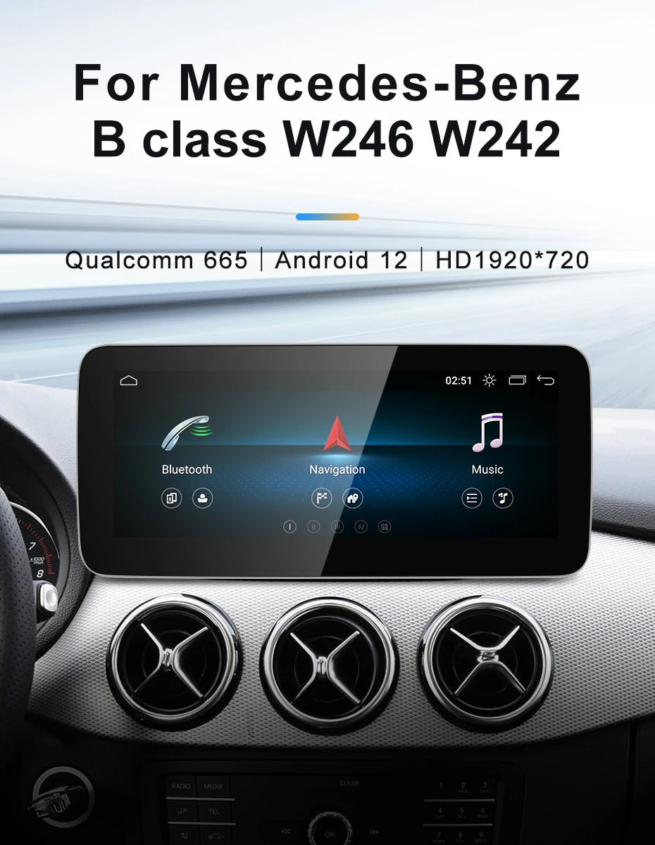 W245 Display For Mercedes Benz B Class W245 W246 | Wireless CarPlay & Android Auto ...