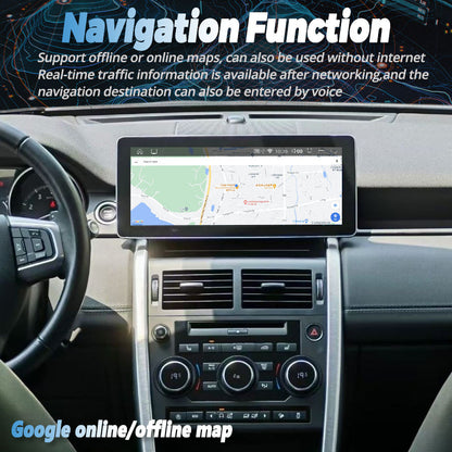 12.3" Android 13 Head Unit for Land Rover Discovery Sport L550 2015–2019 | Qualcomm Octa-Core | Wireless CarPlay & Android Auto | Dual System