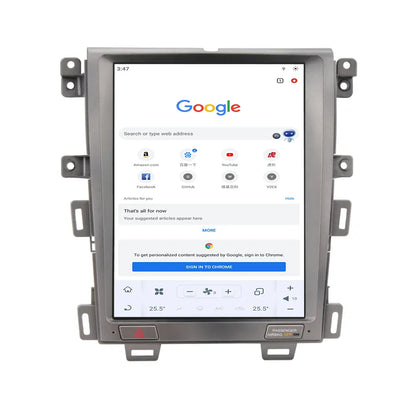 12.1" Qualcomm For Ford Edge 2008-2014 Car Radio Stereo Carplay Upgrade Tesla Style Screen Android Auto GPS Navigation Multimedia Player