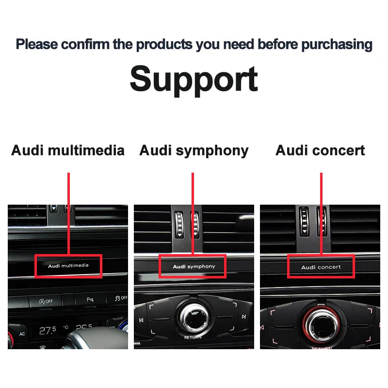 For AUDI A5 S5 2008-2016 CarPlay Android 12 Car Multimedia IPS Screen GPS Auto Radio Navigation Stereo DSP Netlifx