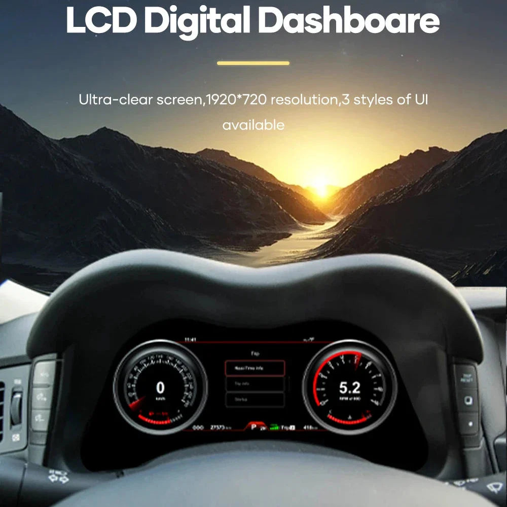 For Infiniti Q70/ QX80 2013-2021 12" LCD Digital Dashboard Cluster Car Panel Speedometer Virtual Cockpit
