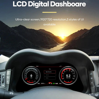 For Infiniti Q70/ QX80 2013-2021 12" LCD Digital Dashboard Cluster Car Panel Speedometer Virtual Cockpit