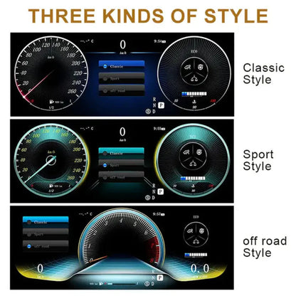 For Mercedes Benz C Class W205/ GLC Class W253 2015-2018 NTG 5.0 12.3" LCD Digital Dashboard Cluster Car Panel Speedometer Virtual Cockpit