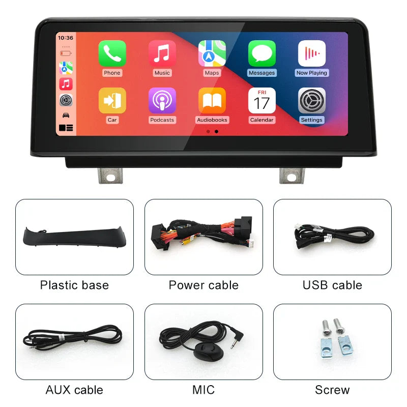 10.25" / 12.3" Linux CarPlay Android Auto Screen for BMW 1 Series F20 F21 2012–2022 | 3s Fast Boot
