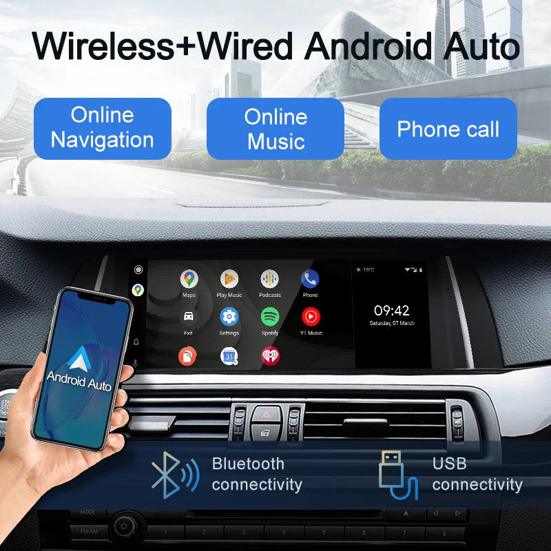 10.25-inch Linux System For BMW 5 Series F10 F11 (2011-2017) | Wireless CarPlay & Android Auto