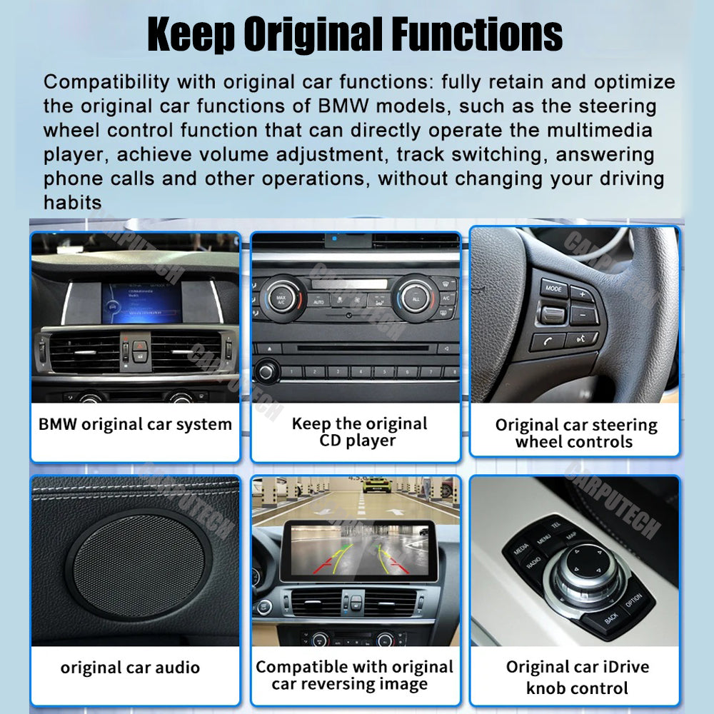 10.25" Linux Infotainment Display for BMW 1 Series E81/E82/E87/E88 (2004-2013) | Wireless CarPlay & Android Auto