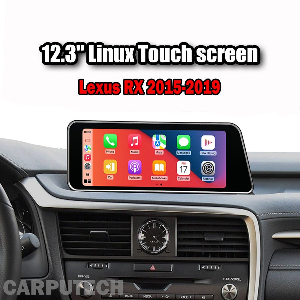 12.3" Lexus RX 2015–2019 Car Multimedia Screen | Linux System CarPlay & Android Auto