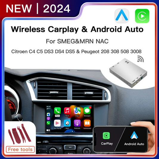 Wireless Carplay  Ｍodule Android Auto For Peugeot Citroen SMEG NAC Picasso C4 C5 DS3 DS4 DS5 Peugeot 308 508 208 3008