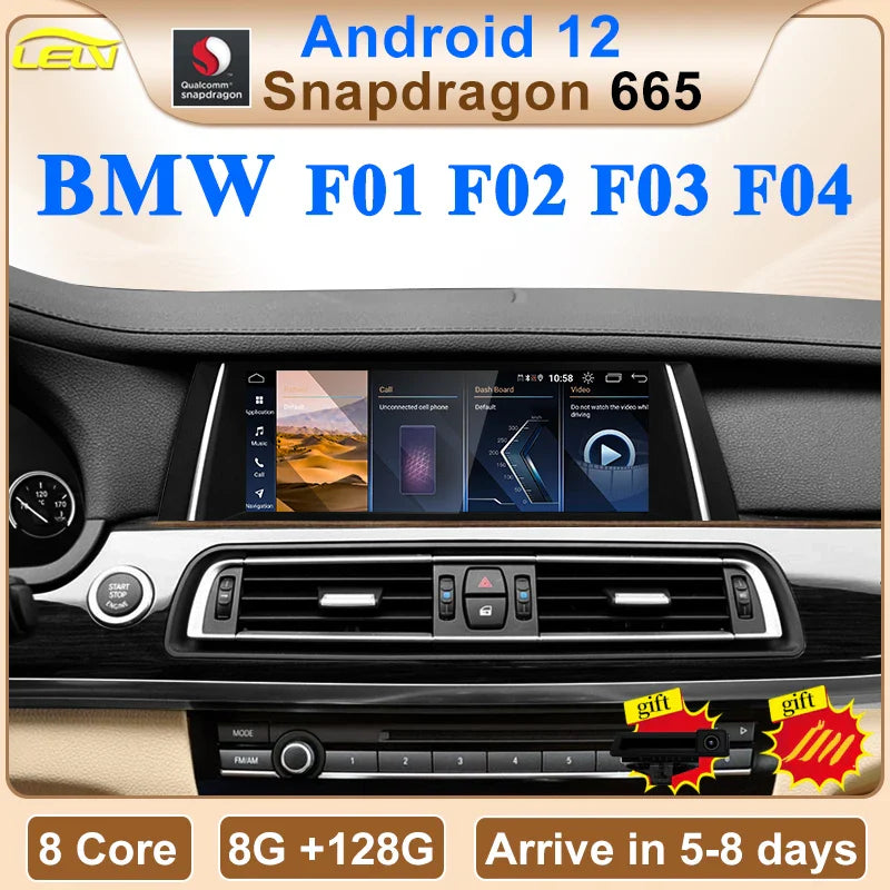 NEW ID8 Qualcomm 8 Core 8G 128G 1920 Carplay Android Auto For BMW 7 Series F01 F02 Car Video Player Central Multimedia Screen