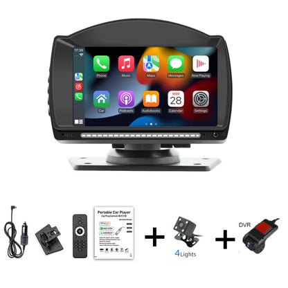 New 4.7-inch HD portable car MP5  Wireless carplay+ Android Auto Driving recorder Car Bluetooth MP5 player B5540 radio