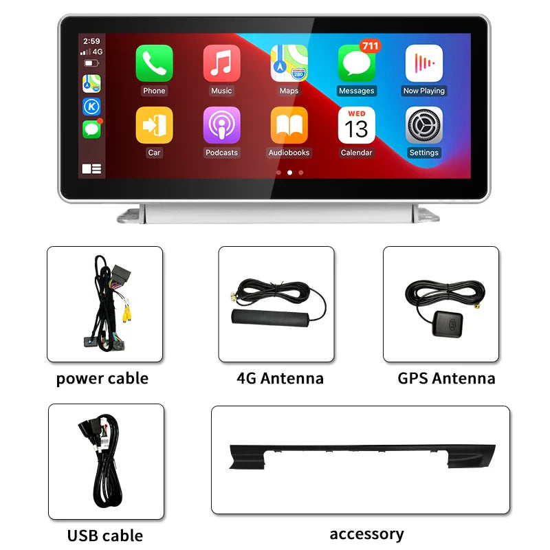 Qualcomm 8G 128G Android12 10.25inch Carplay AUTO For AUDI 2018-2022 A4 A5 S5 B9 Car Video Players GPS Navigation Smart Screen