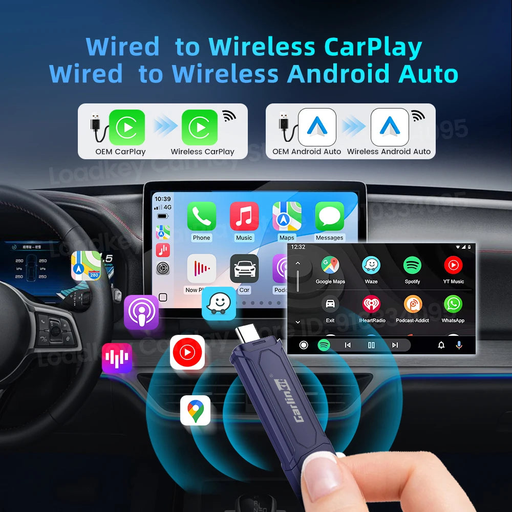 Carlinkit Mini SE Pro | Wireless CarPlay & Android Auto Adapter | USB Dongle with WiFi & Bluetooth | Plug & Play OTA Upgrade