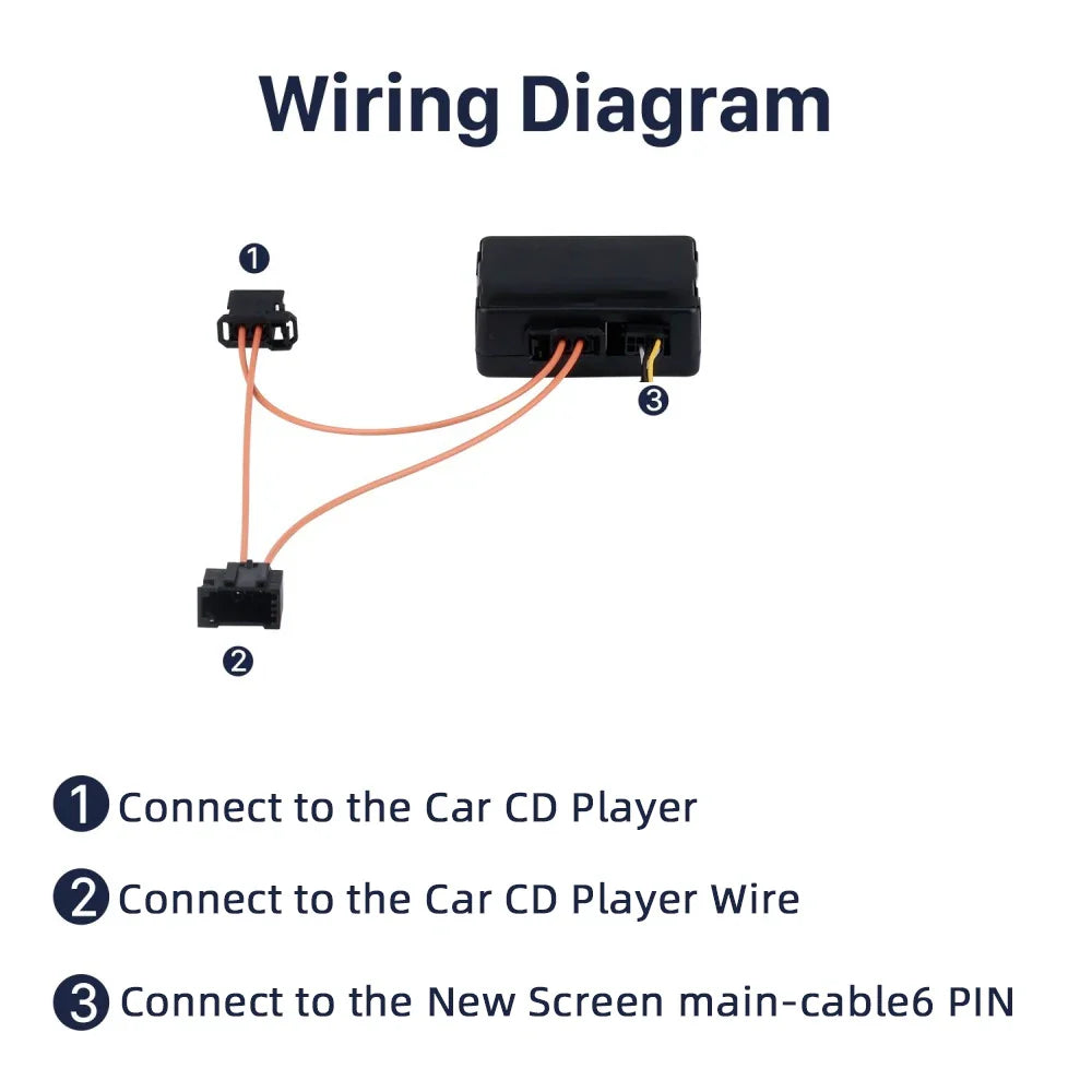 For Audi A4 A5 A6 Q7 MMI 2G HIgh MOST Optic Fiber Decoder Replace AUX AMI Plug And Play