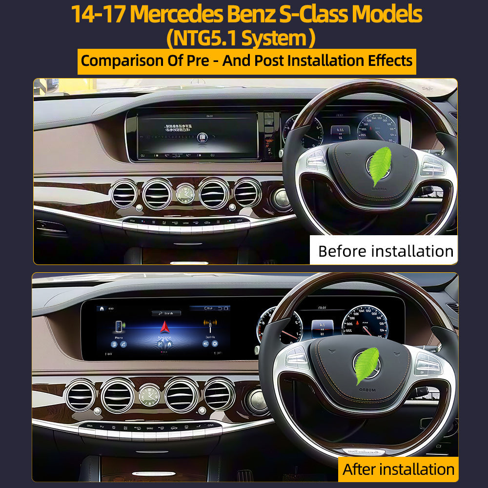 24.6'' For Mercedes Benz S Class W222 2014-2017 Android Screen  Infotainment Navigation System Car Multimedia Touch Screen Head Unit Car Radio Digital Dashboard Cluster