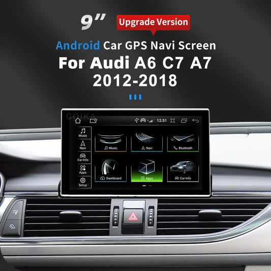 8 Core Android 13 System Car Multimedia Stereo For Audi A6 C7 A7 2012-2018 WIFI 4G 8+128GB RAM Carplay IPS Touch Screen GPS Navi