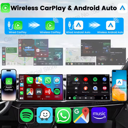 Carlinkit Mini Ultra – Ultra-Compact 2-in-1 Wireless CarPlay & Android Auto Adapter | USB-A/USB-C, 5.8 GHz Wi-Fi, OTA Firmware