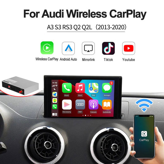 Wireless Apple CarPlay Decoder Box for Audi A3 S3 RS3 Q2 Q2L 2013-2020 Support Carplay Android Auto Connect Mirrorlink
