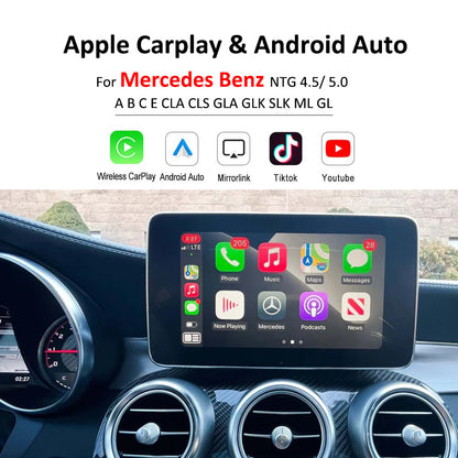 Mercedes Benz A B C E CLA CLS GLA GLK SLK ML GL | Apple Carplay & Android Auto Module