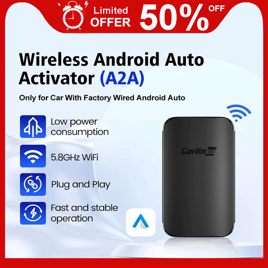 Carlinkit A2A Android Auto Wireless Adapter For Wired Factory Android Auto Cars
