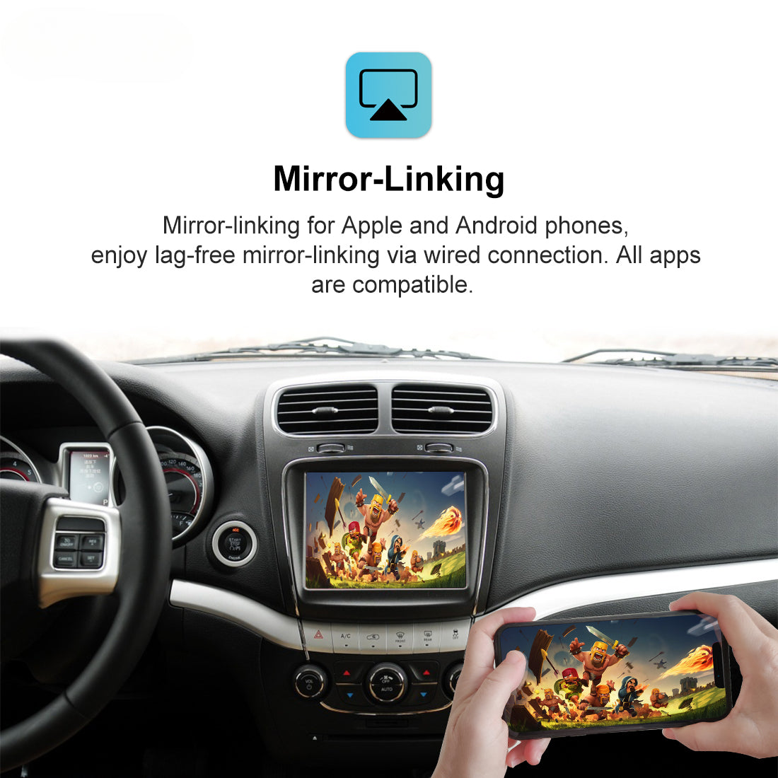 Wireless Apple CarPlay for Dodge Uconnect 8.4"Charger SRT8 CarPlay Kit Android Auto Mirror-Link Reserve Camera Retrofit