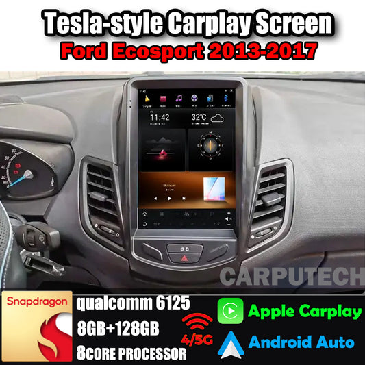 10.4" For Ford Ecosport 2013-2017 Car Radio Headunit Stereo Carplay Upgrade Tesla Style Screen Android Auto GPS Navigation Multimedia Player