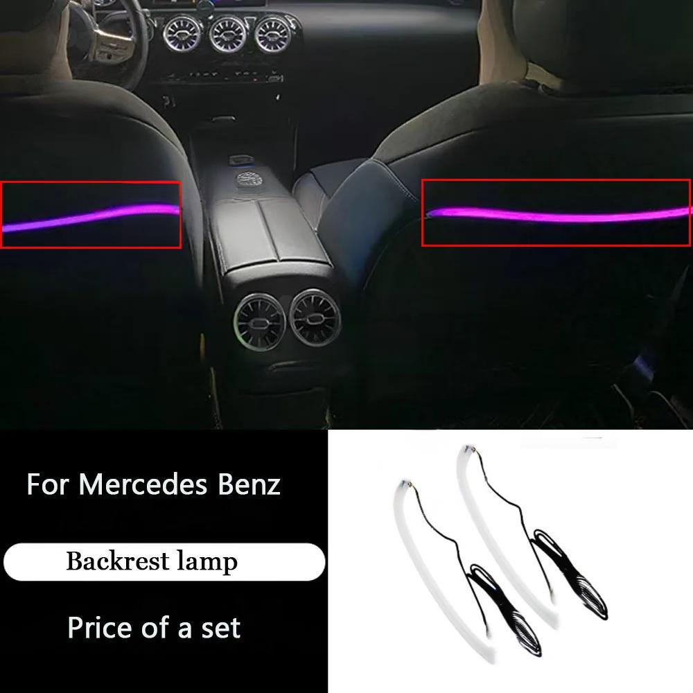 64 Colors Ambient Light For Mercedes Benz A-class W177 / CLA W118 / B-class W247 2019-2025 LED Car Neon Lamp Automotive Interior Decoration