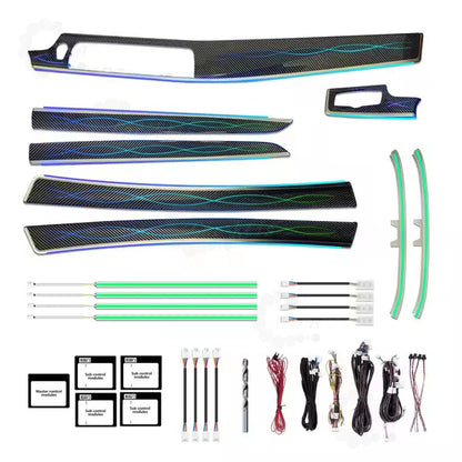 256 Colors Symphony LED Car Interior Ambient Lighting for BMW 5 Series F10 F11 F18 2011-2017 Atmosphere Strip Accessories