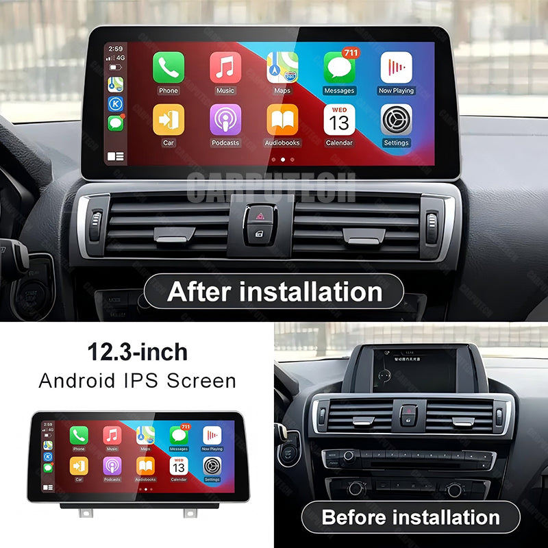 10.25" / 12.3" Linux CarPlay Android Auto Screen for BMW 1 Series F20 F21 2012–2022 | 3s Fast Boot