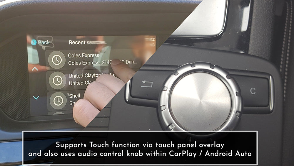 [TOUCH] Mercedes-Benz SLS-Class E-Class – Touch Overlay Apple CarPlay & Android Auto Integration for NTG4.0 with COMAND