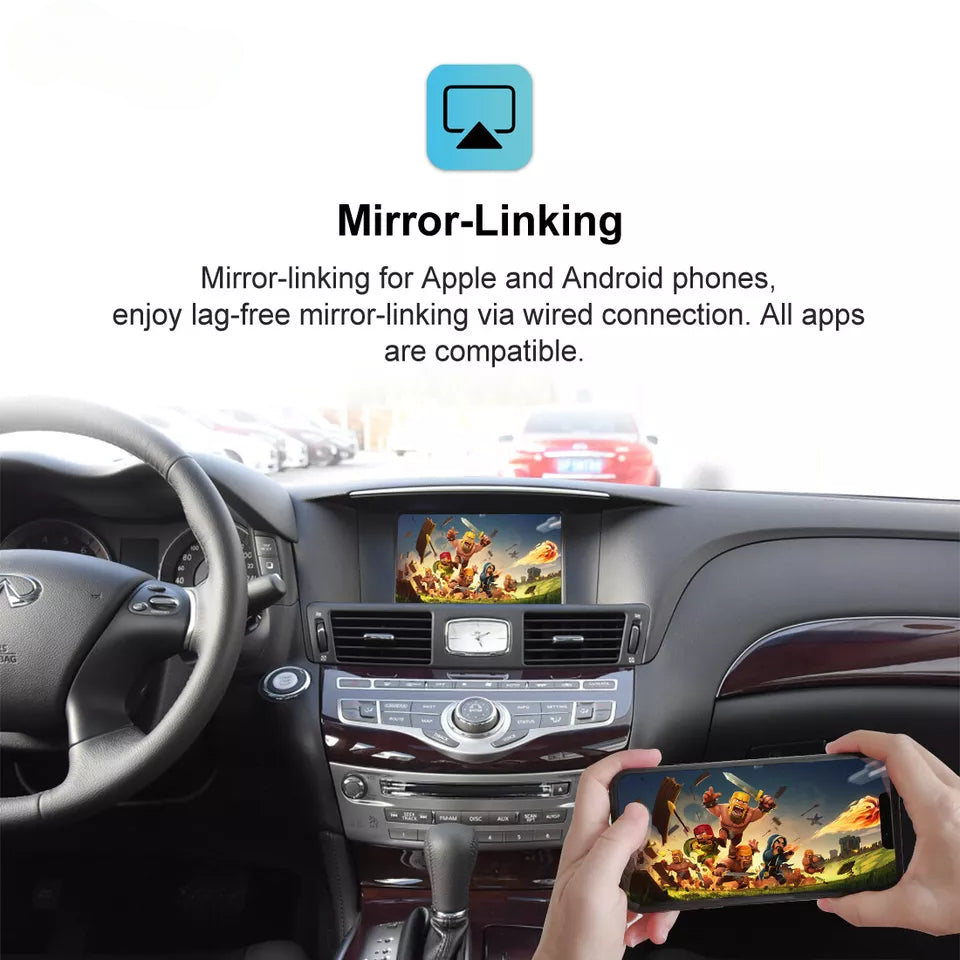 Infiniti Q30/QX30 Apple Carplay & Android Auto Module 2016-2021 Plug and play