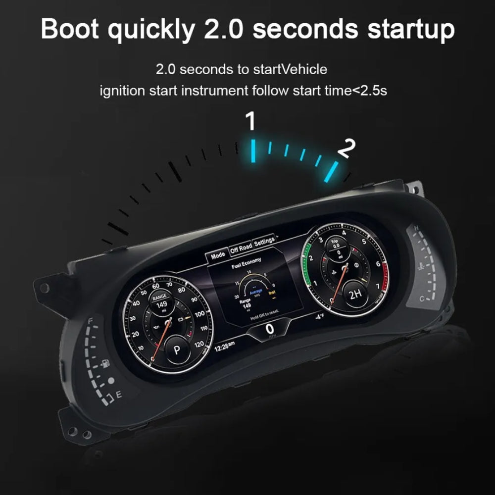 12.3" LCD Digital Dashboard Cluster For Jeep Wrangler 2010-2018 Car Panel Speedometer Virtual Cockpit