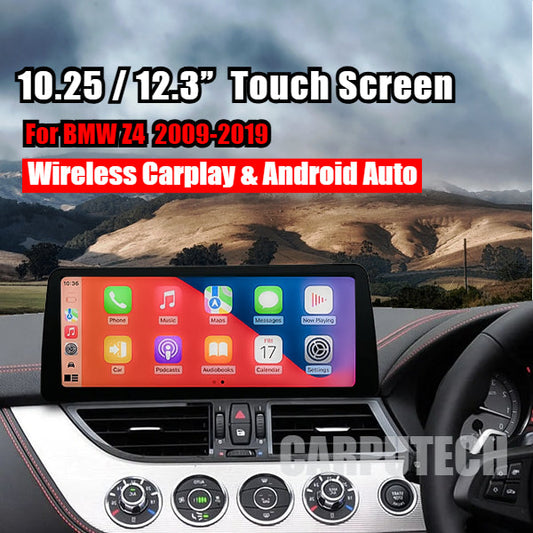 10.25"/12.3" Touch Screen Apple CarPlay Android Auto Upgrade for BMW Z4 E89 2009–2019 – Wireless, Plug-and-Play