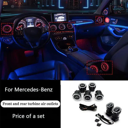 64 Colors Ambient Light For Mercedes Benz A-class W177 / CLA W118 / B-class W247 2019-2025 LED Car Neon Lamp Automotive Interior Decoration