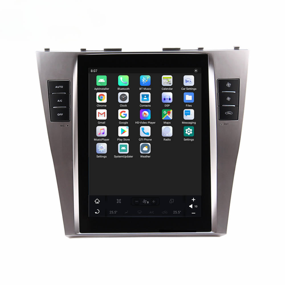 10.4" For Toyota Camry 2006-2011 Car Radio Stereo Carplay Upgrade Tesla Style Screen Android Auto GPS Navigation Multimedia Player